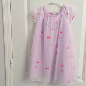 Purple Violet tulle flower dress 4T